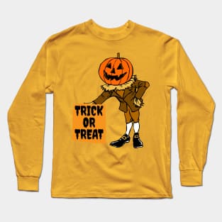 Trick or Treat Scarecrow Long Sleeve T-Shirt